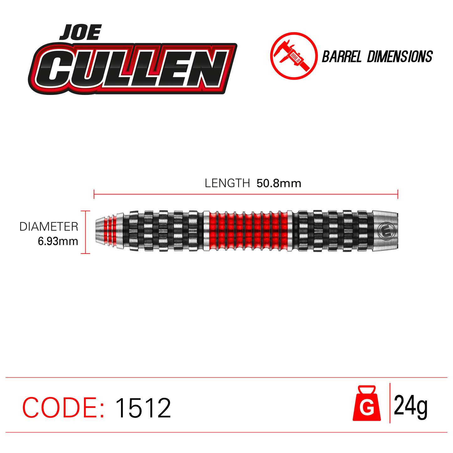Joe Cullen Rockstar Series RS 1.0 Darts