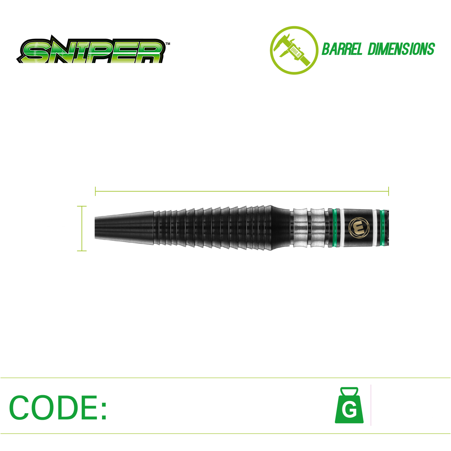 Winmau Sniper Black Darts