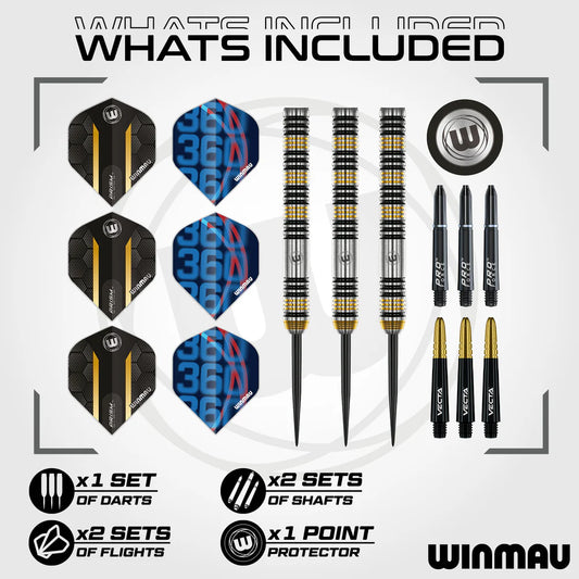 Winmau Team 360 Nico Bado 90% Tungsten Signature Darts