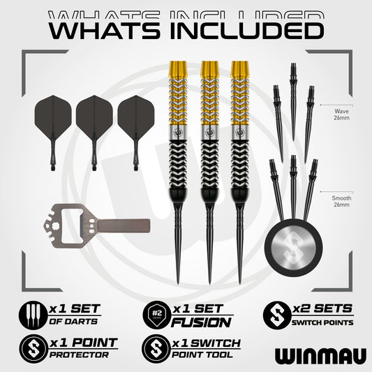 Winmau Exion Parallel 90% Tungsten Switch Point Darts