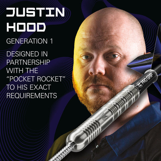 Target Justin Hood G1 90% Tungsten SP Steel Tip Darts