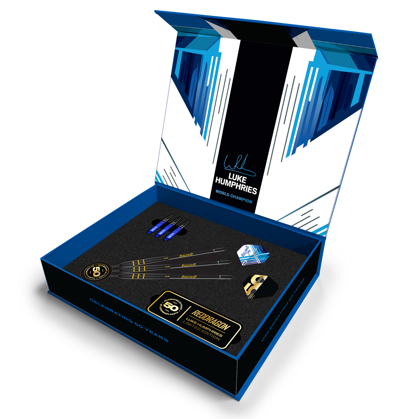 Luke Humphries 50 Year Anniversary Limited Edition 90% Tungsten Darts
