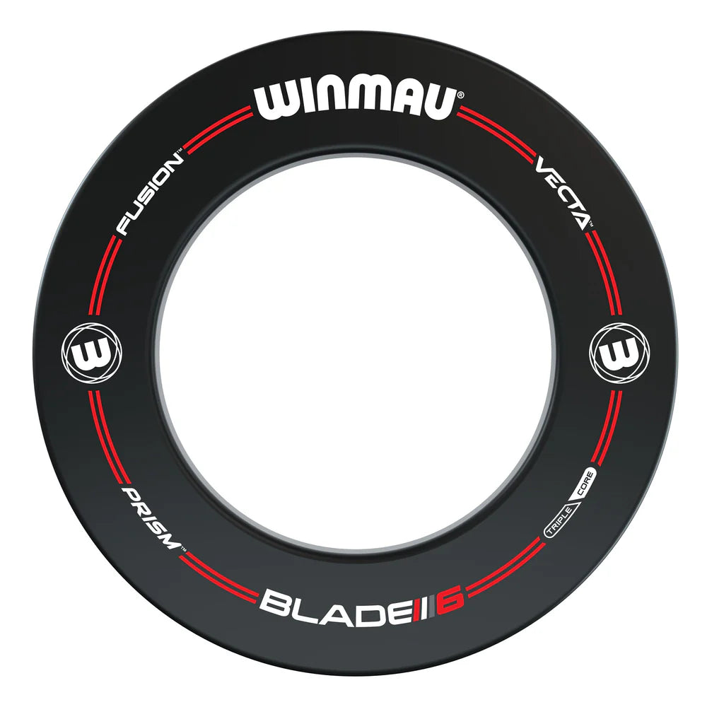 Winmau Plasma Dartboard Light & Black Proline Surround Bundle