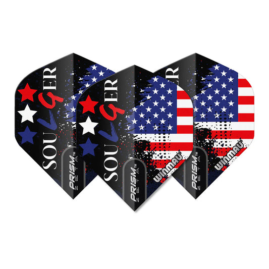 Winmau Prism Zeta Soulger Flag USA Dart Flights