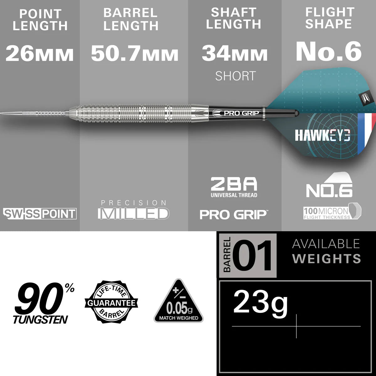 Kevin Doets 90% Tungsten Swiss Point Darts