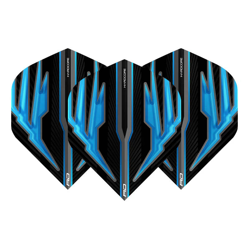 Black & Blue Hardcore Radical Standard Dart Flights