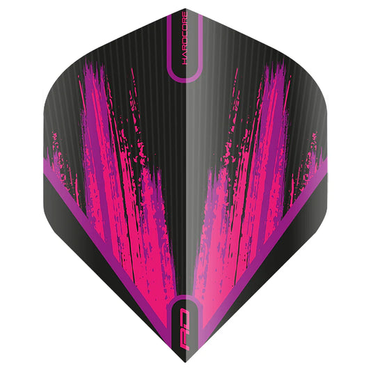 Red Dragon Black & Pink Hardcore Radical Standard Dart Flights