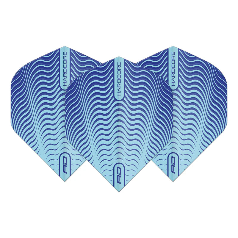Red Dragon Blue Wave Shimmer Hardcore Radical Standard Dart Flights