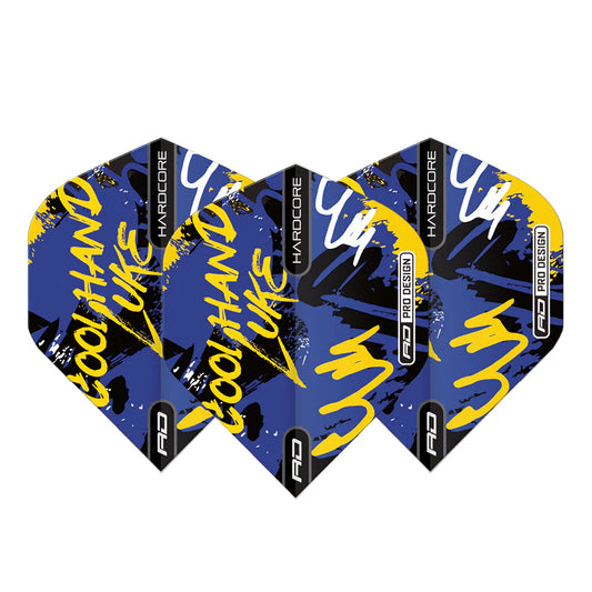 Luke Humphries Graffiti Blue Hardcore Standard Dart Flights