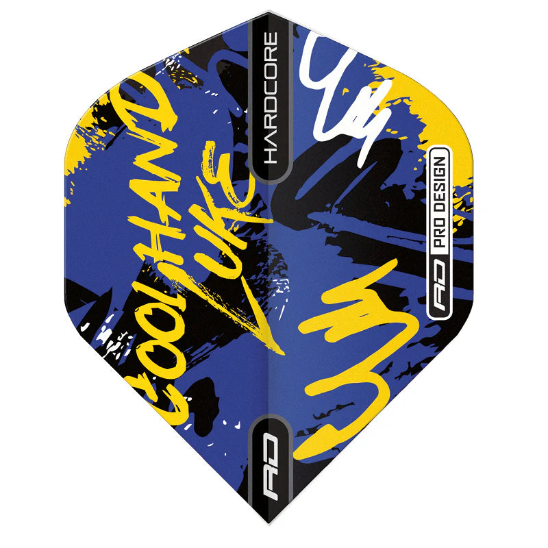 Luke Humphries Graffiti Blue Hardcore Standard Dart Flights