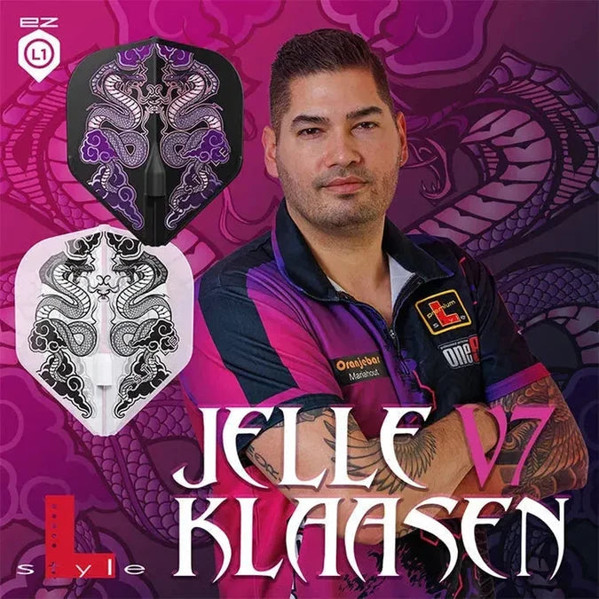 L-Style Darts L-Flight EZ L1 Jelle Klaasen V7 Clear Flights