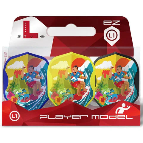 L-Style Wayne Mardle L1 EZ MIX Signature Champagne Darts Flights