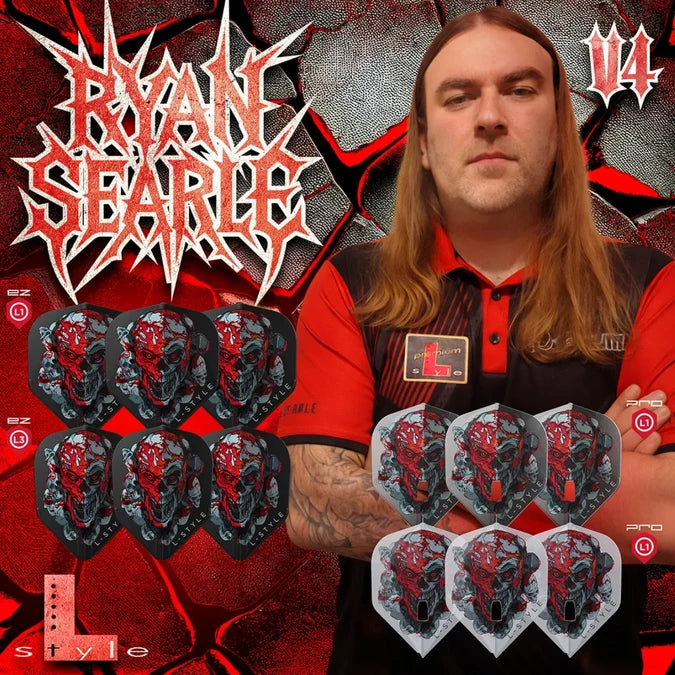 L-Style Darts L-Flight EZ L3 Ryan Searle V4 Black Flights