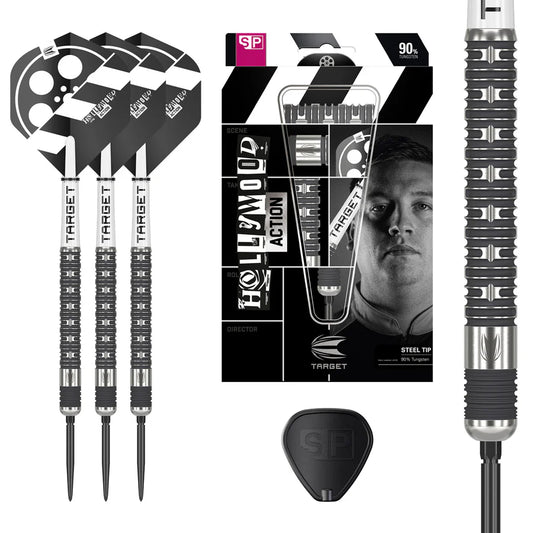 Chris Dobey Hollywood Action 90% Tungsten Swiss Point Darts