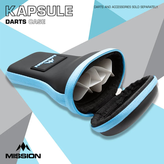 Mission Kapsule Darts Case - Black & Blue