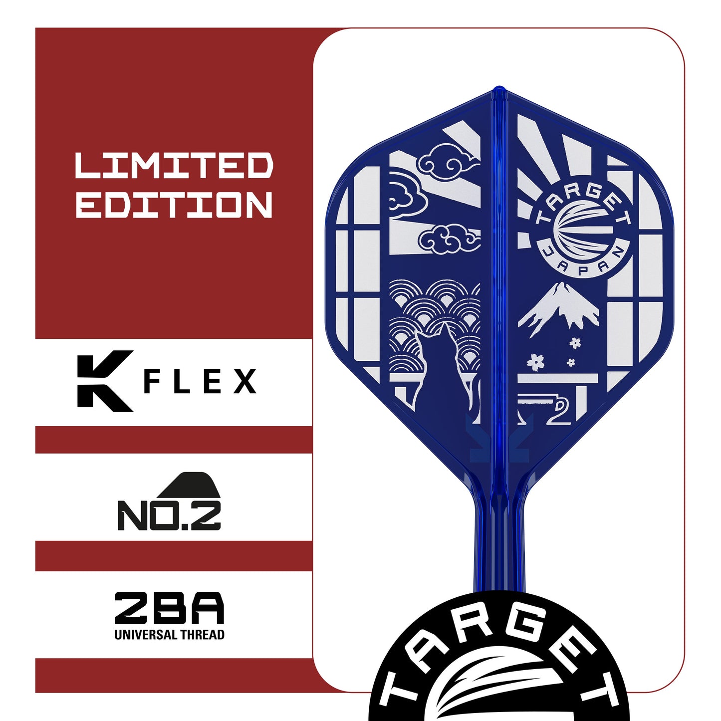 Target Japan 2026 Limited Edition K-Flex Integrated Darts Flights
