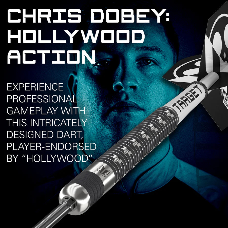Chris Dobey Hollywood Action 90% Tungsten Swiss Point Darts
