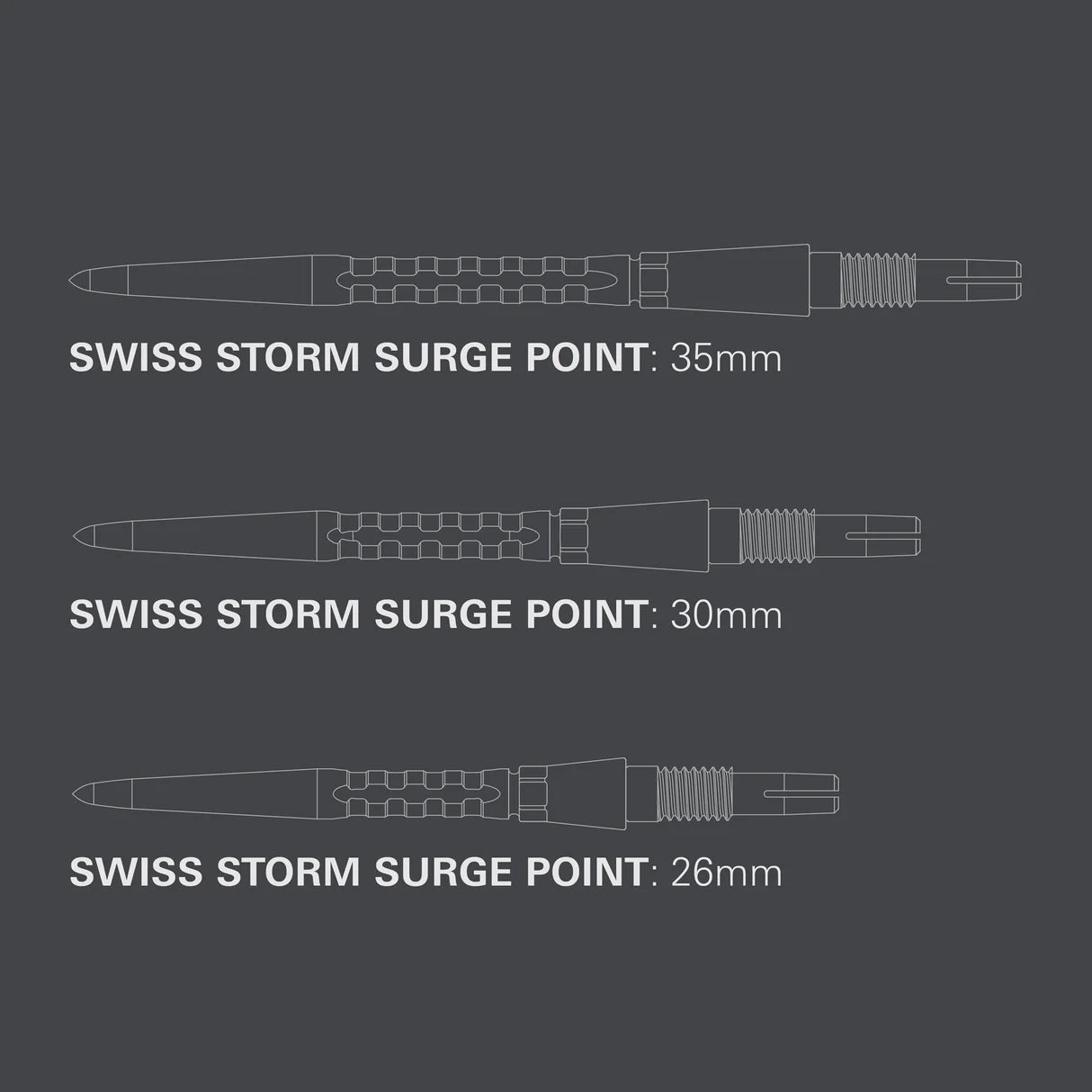 Target Swiss Storm Surge Replacement Darts Points