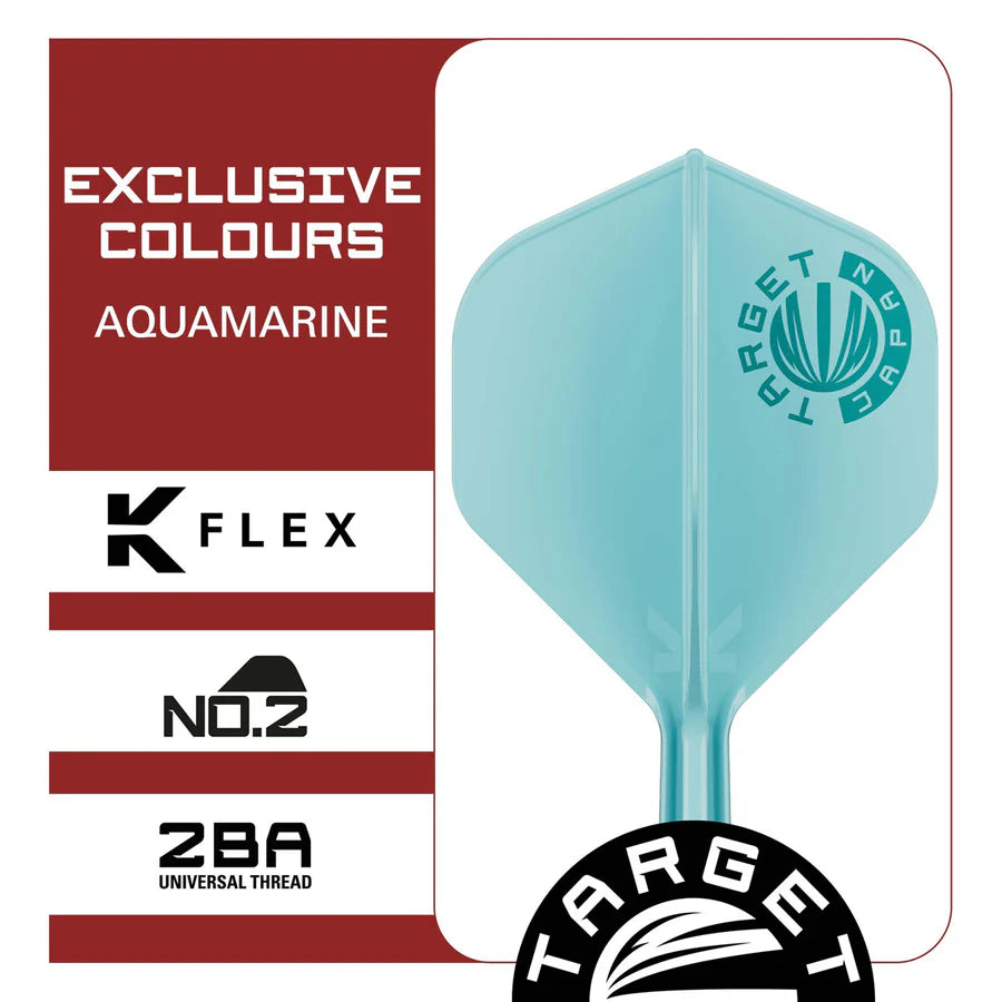 Target Japan Logo Aqua K-Flex No2 Integrated Flights & Shafts