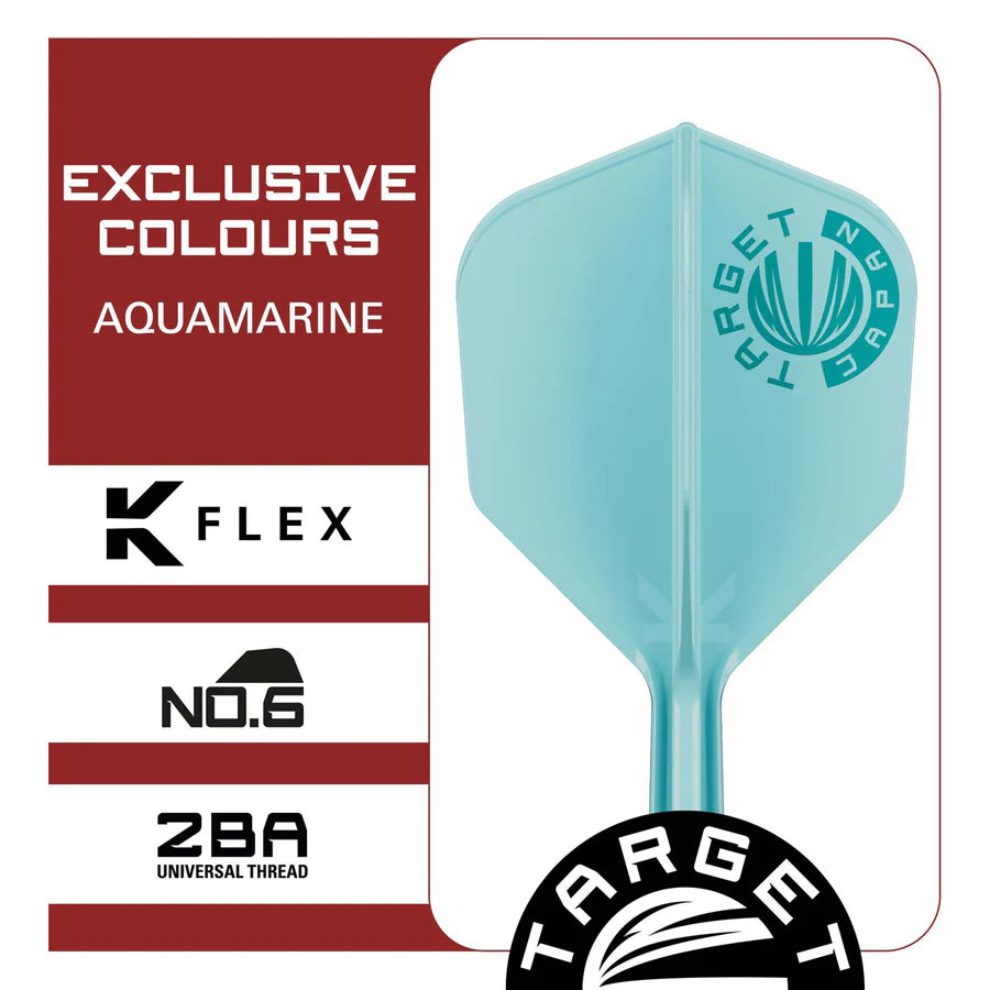 Target Japan Logo Aqua K-Flex No6 Integrated Flights & Shafts