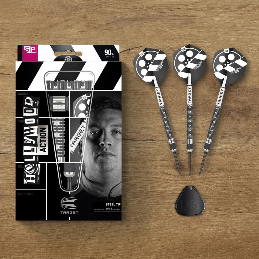 Chris Dobey Hollywood Action 90% Tungsten Swiss Point Darts