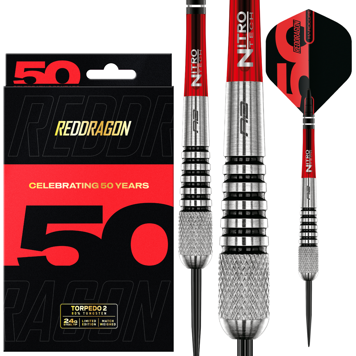 Red Dragon Flightmaster Torpedo 2 80% Tungsten Darts