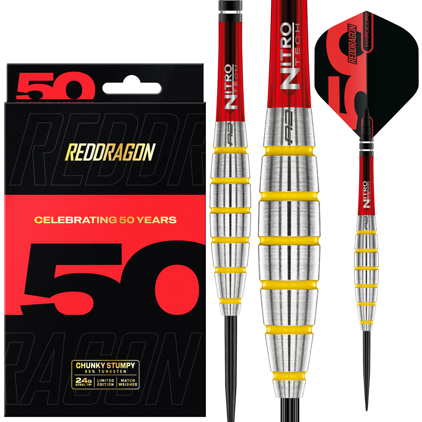 Red Dragon Chunky Stumpy 3 85% Tungsten Darts