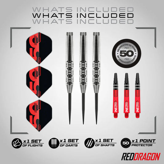 Red Dragon Hexoset 3 90% Tungsten Steel Tip Darts