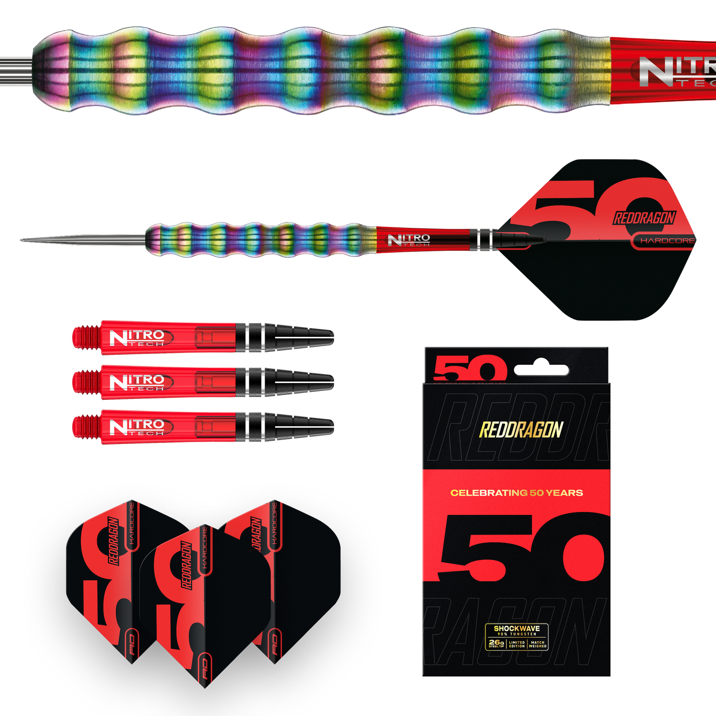 Red Dragon Shockwaves 90% Tungsten Darts