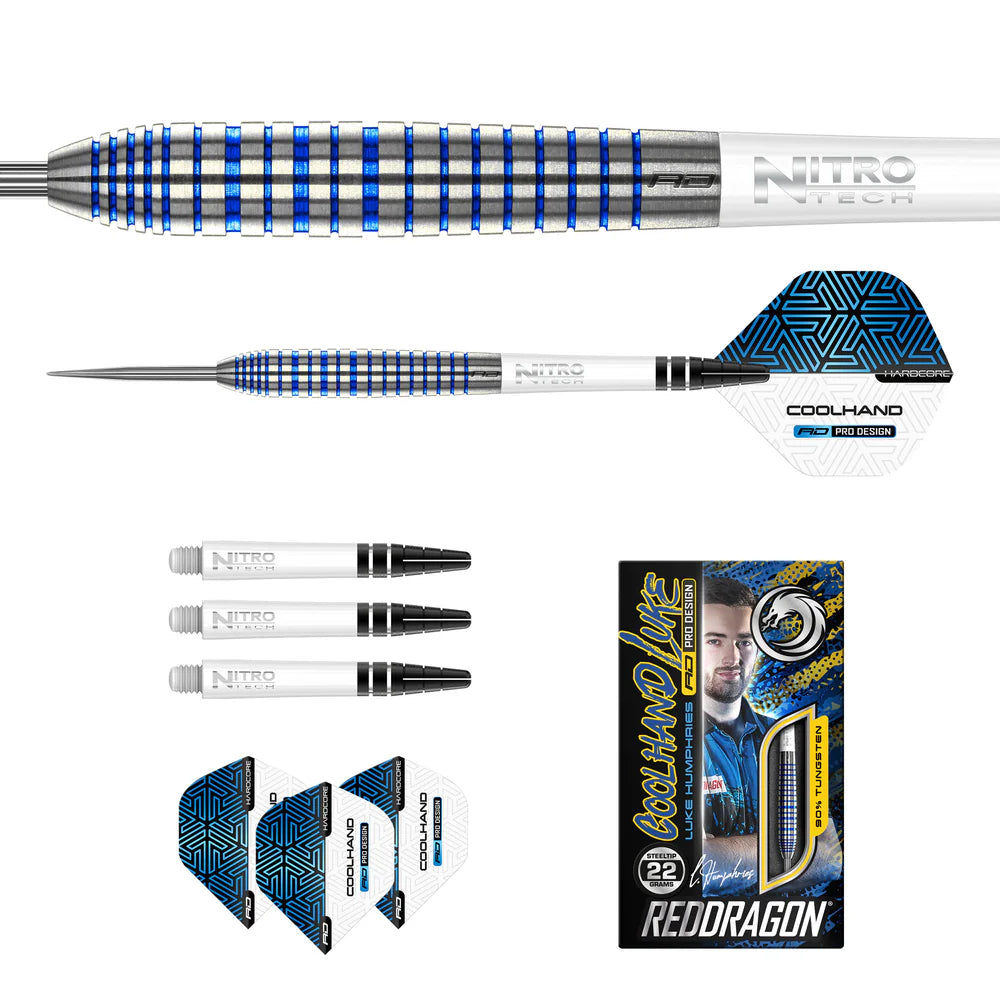 Luke Humphries TX3 Cool Blue S.E 90% Tungsten Darts