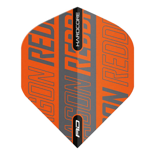 Red Dragon Hardcore XT Orange and Grey Standard Darts Flights
