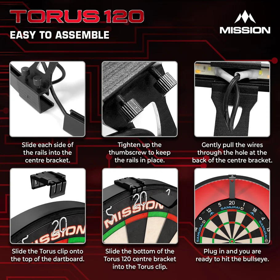 Mission Torus 120° Dartboard Lighting System