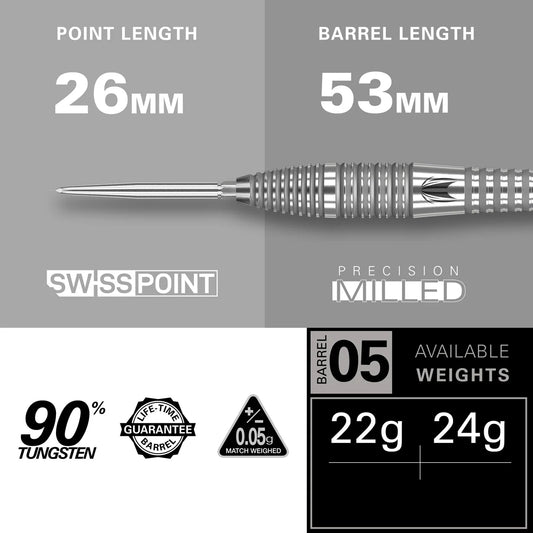Target Bolide 05 90% Tungsten Swiss Point Darts
