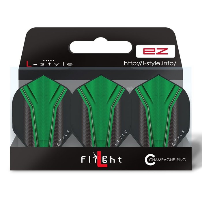 L-Style Champagne L1 EZ Standard Inception Green - Dart Flights