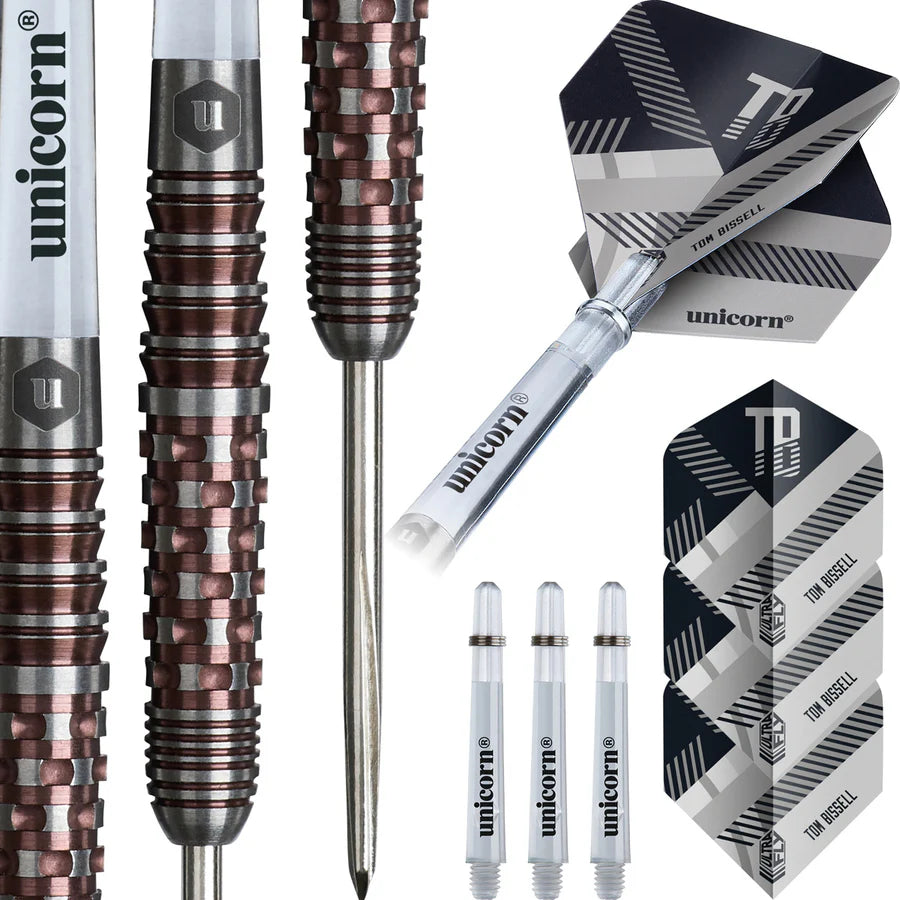 Unicorn Tom Bissell Rosso 95% Tungsten Steel Tip Darts