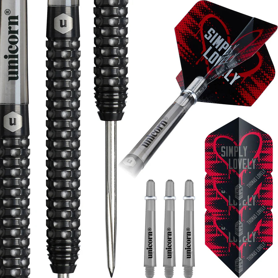 Unicorn Thomas Lovely 90% Tungsten Steel Tip Darts