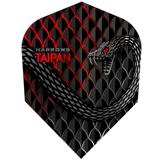 Harrows Taipan Red Standard Dart Flights