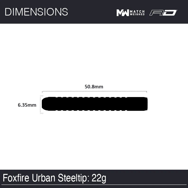 Winmau Foxfire Urban 80% Tungsten Darts