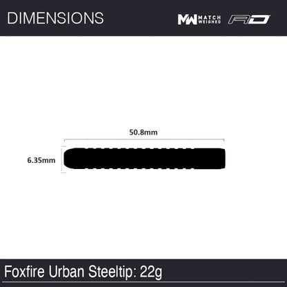 Winmau Foxfire Urban 80% Tungsten Darts