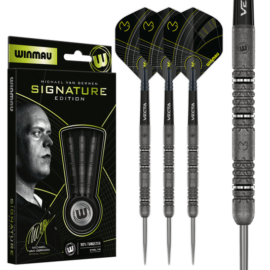 Winmau MvG Signature Edition 90% Tungsten Steel Tip Darts