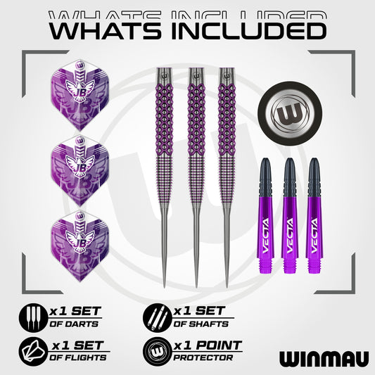 Winmau John Brown 90% Tungsten Steel Tip Darts