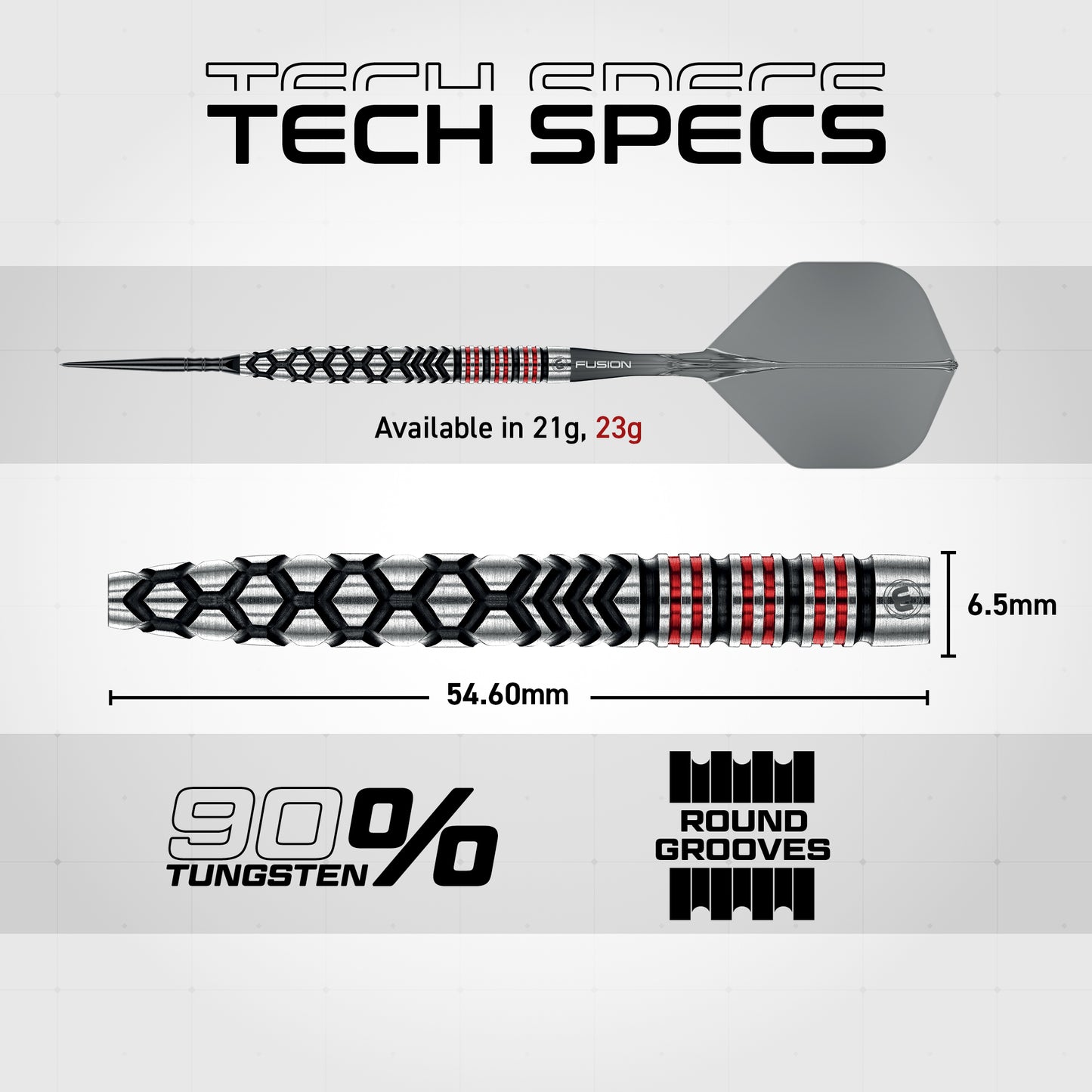 Winmau Fornax Tapered 90% Tungsten Switch Point Darts