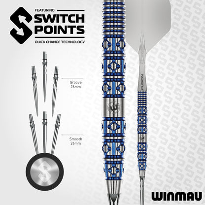 Winmau Lunaris Tapered 90% Tungsten Switch Point Darts