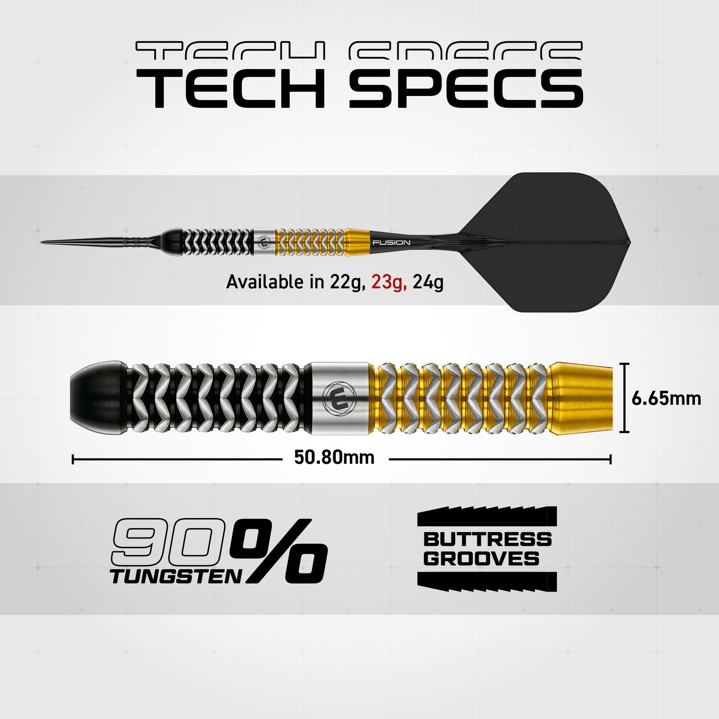 Winmau Exion Parallel 90% Tungsten Switch Point Darts