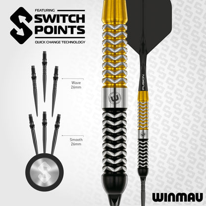 Winmau Exion Parallel 90% Tungsten Switch Point Darts