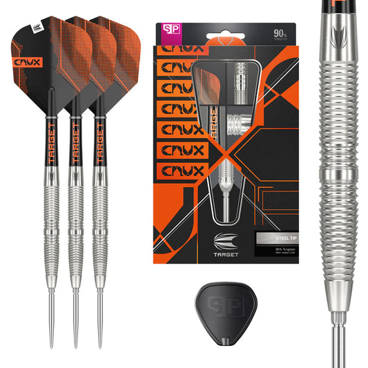 Target Crux 02 90% Tungsten Swiss Point Steel Tip Darts