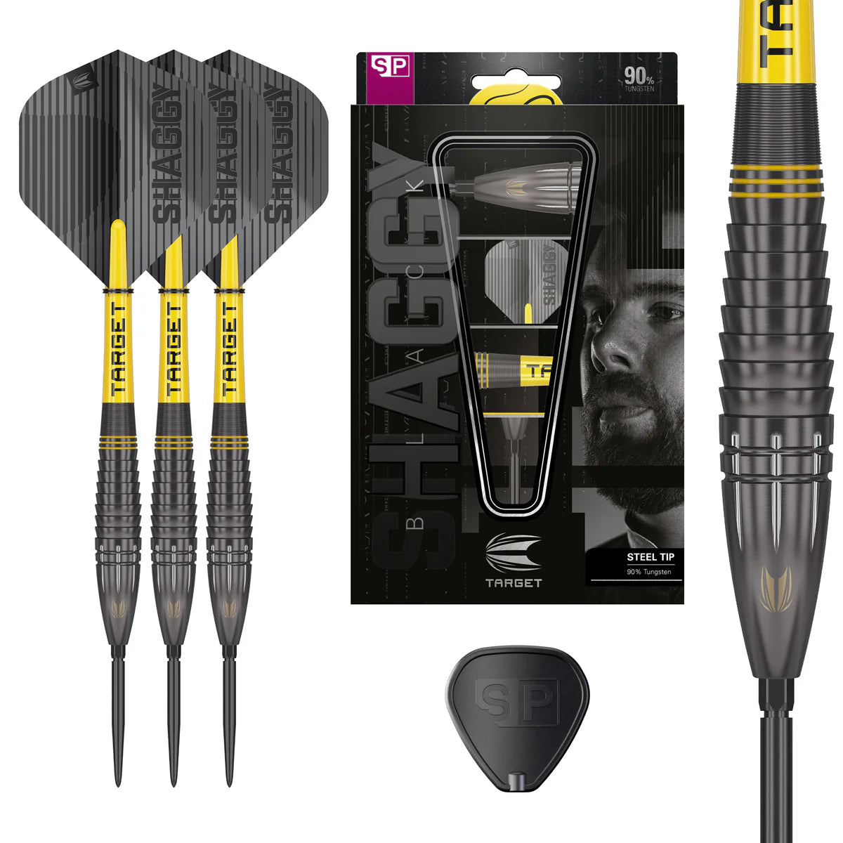 Scott Williams Black 90% Tungsten Swiss Point Darts