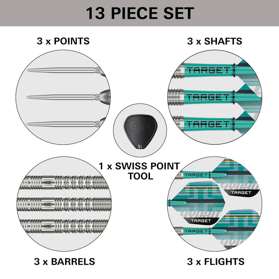 Target Hydro 01 90% Tungsten Swiss Point Darts