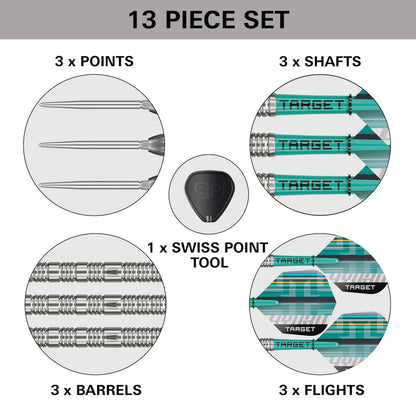 Target Hydro 02 90% Tungsten Swiss Point Darts