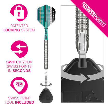Target Hydro 03 90% Tungsten Swiss Point Darts
